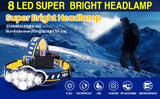 Headlamp Flashlight Rechargeable - Delivered From USA
