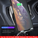 Auto Clamping Car Phone Holder - Wireless Charger - Best Selling
