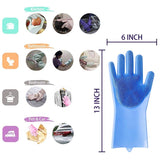 Magic Silicone Dishwashing Gloves - Delivered From USA - 1 Pair