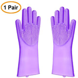 Magic Silicone Dishwashing Gloves - Delivered From USA - 1 Pair